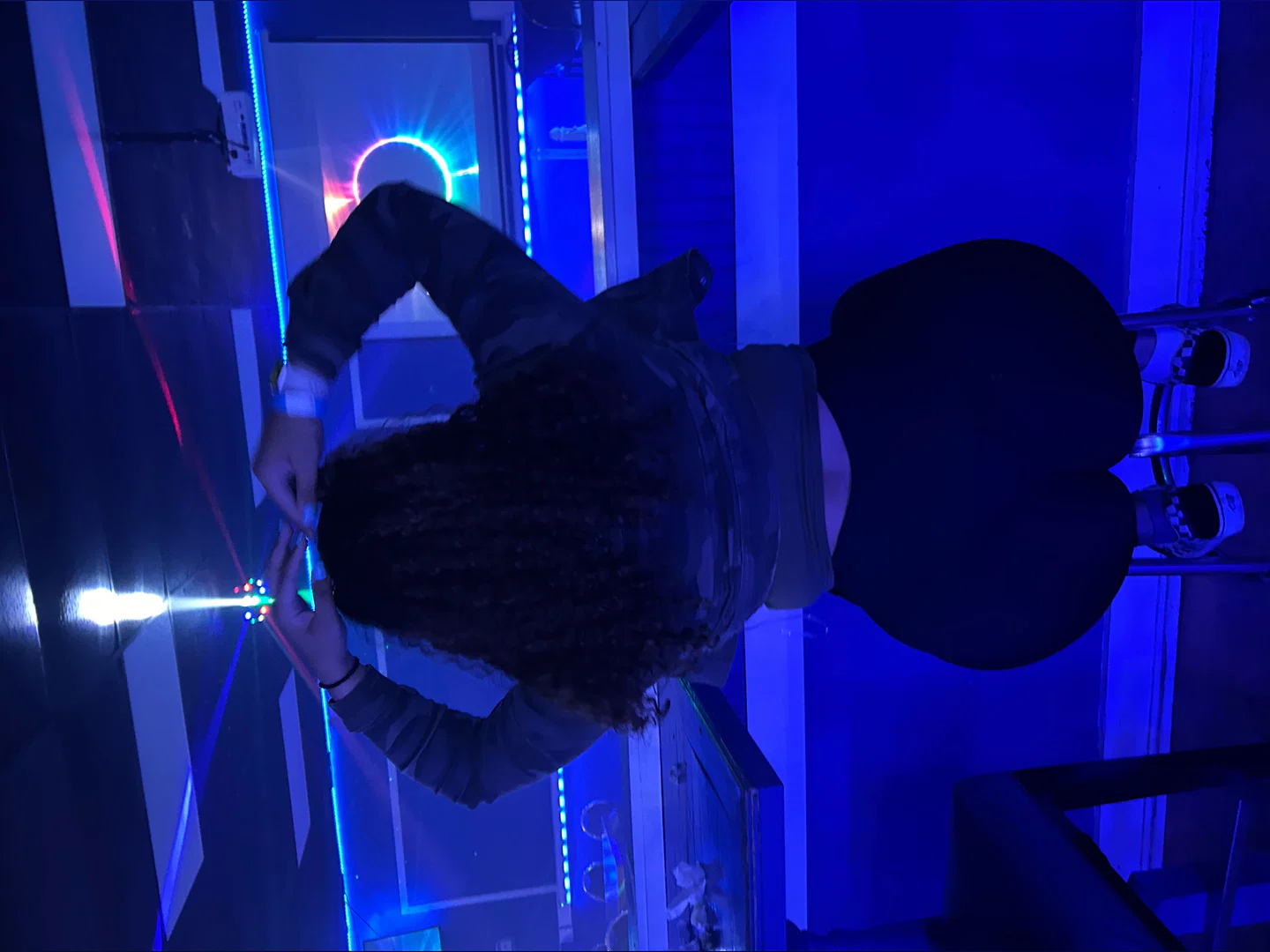Blue profile banner