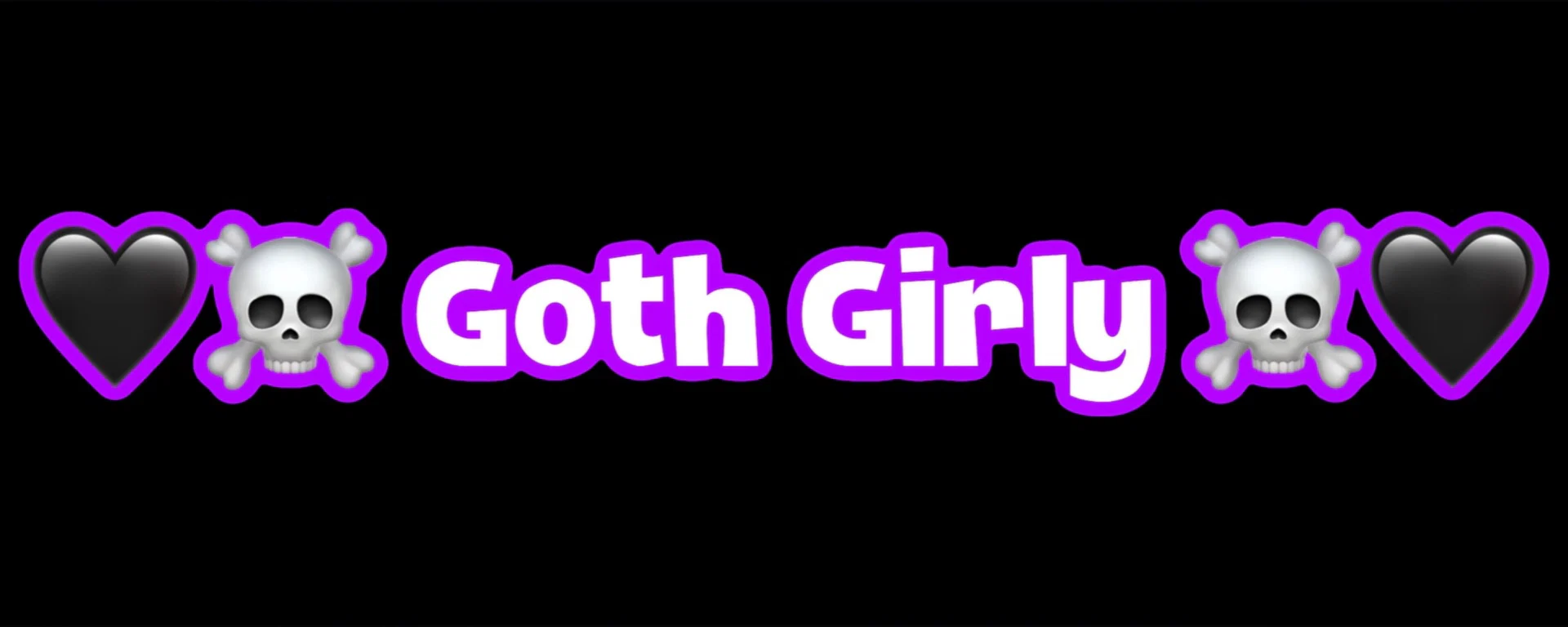 🩷 Goth Girly ☠️ profile banner