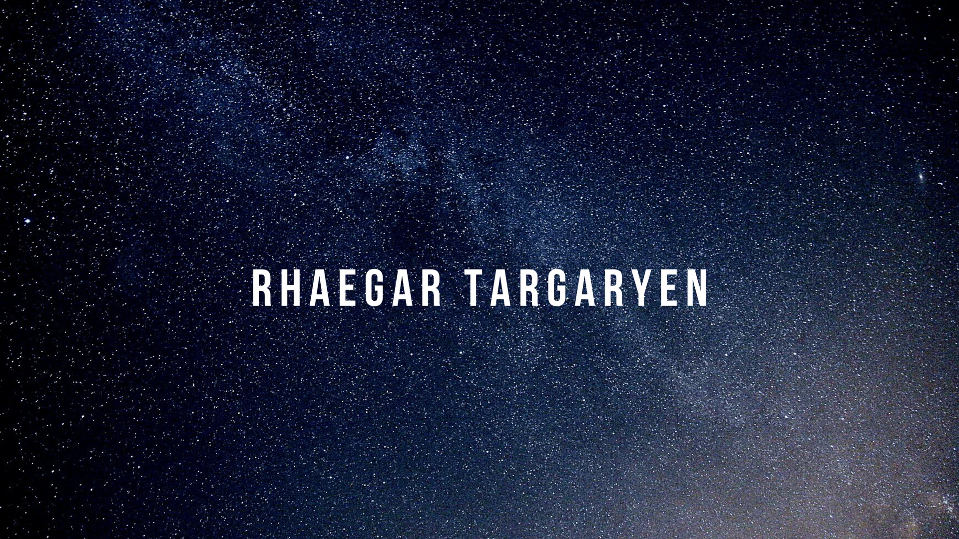 RhaegarTargaryen profile banner