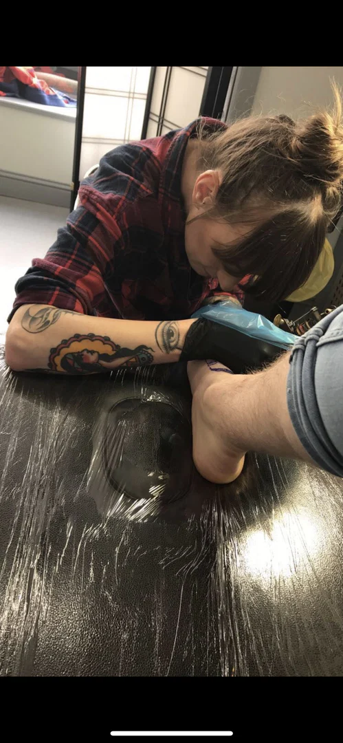 Tattooed feet profile banner