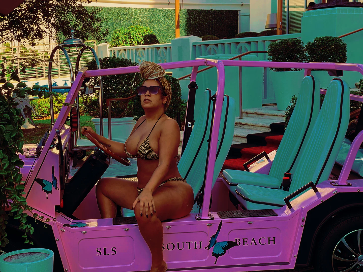 Pink profile banner