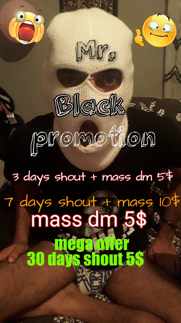 Mr. Black PROMOTIONS π«π«π« profile banner
