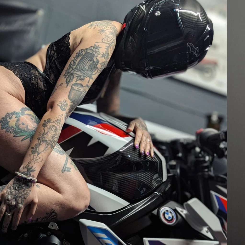 Tattooed Biker Girl