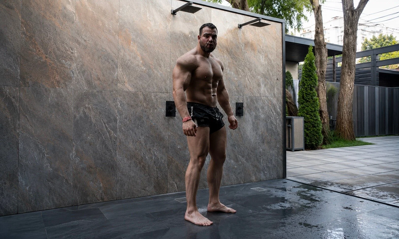 Muscular profile banner