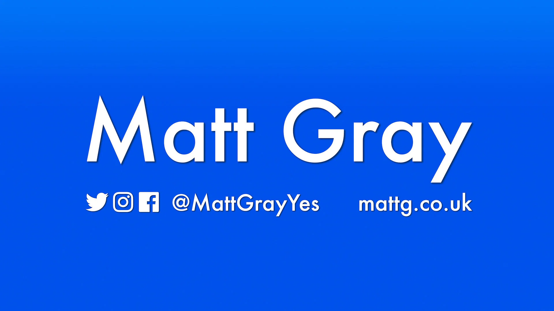 Matt Gray profile banner