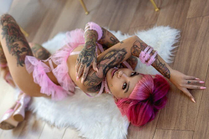 Pink profile banner