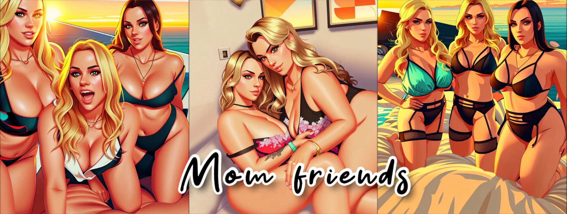 Hot mom friends profile banner