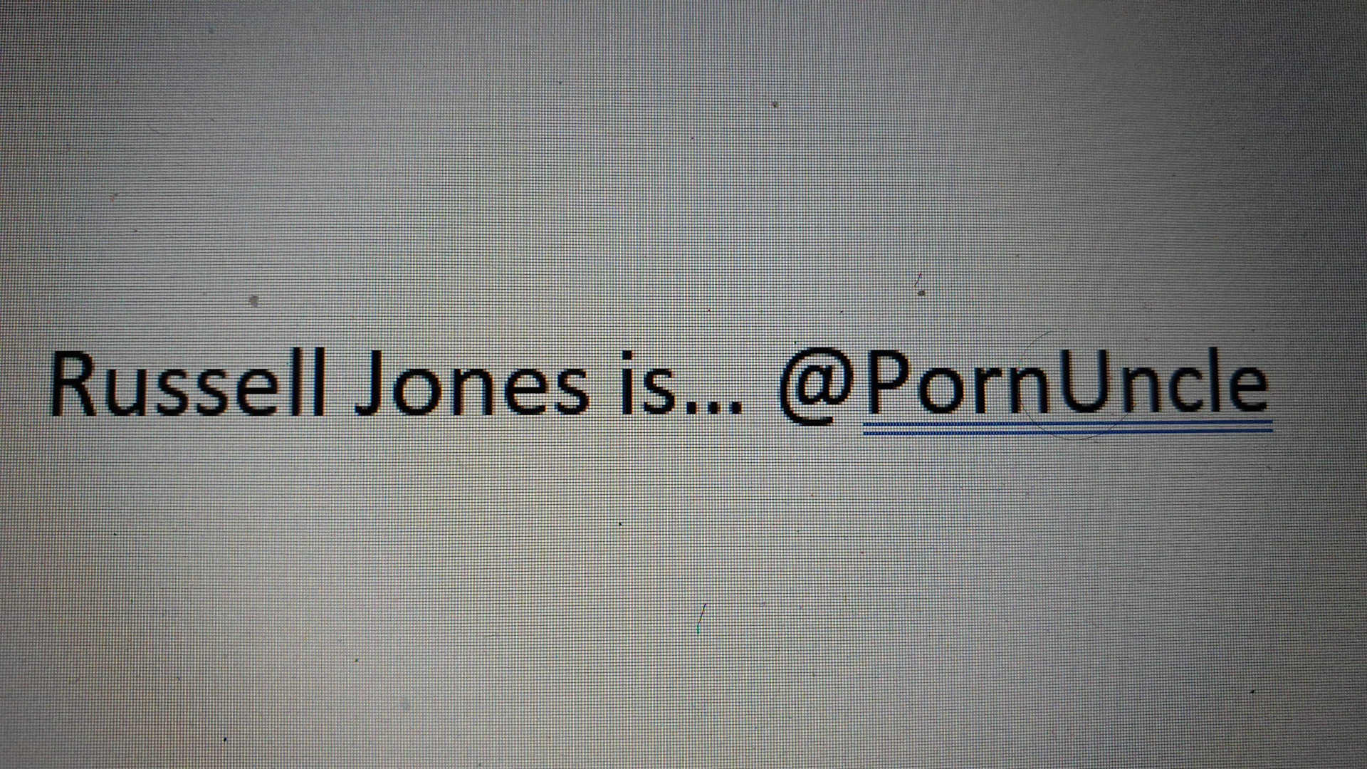 Russell Jones aka PornUncle profile banner
