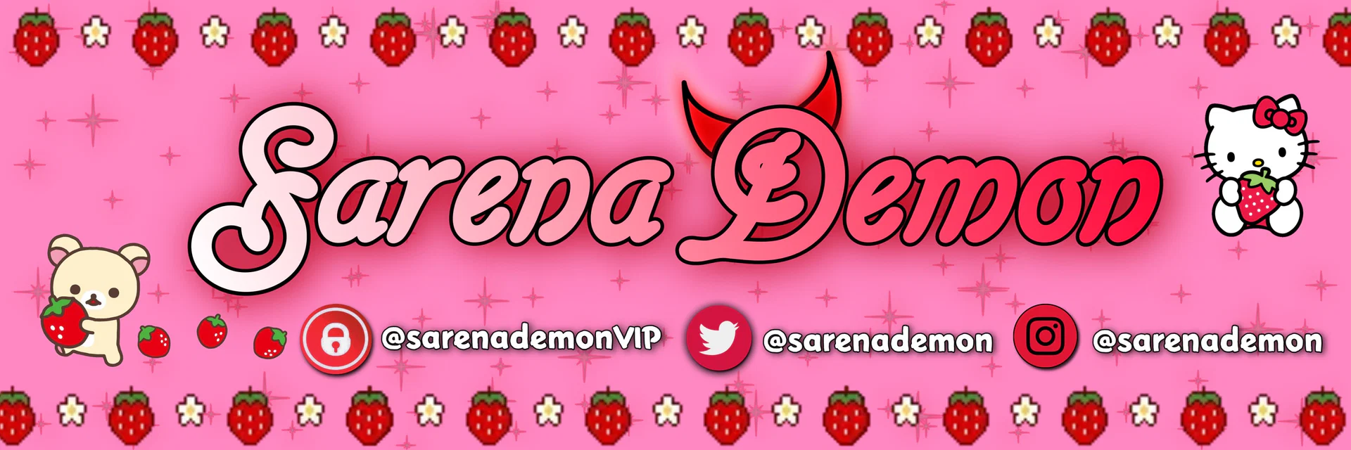 😈Sarena Demon😈 🌟VIP / NO PPV🌟 profile banner