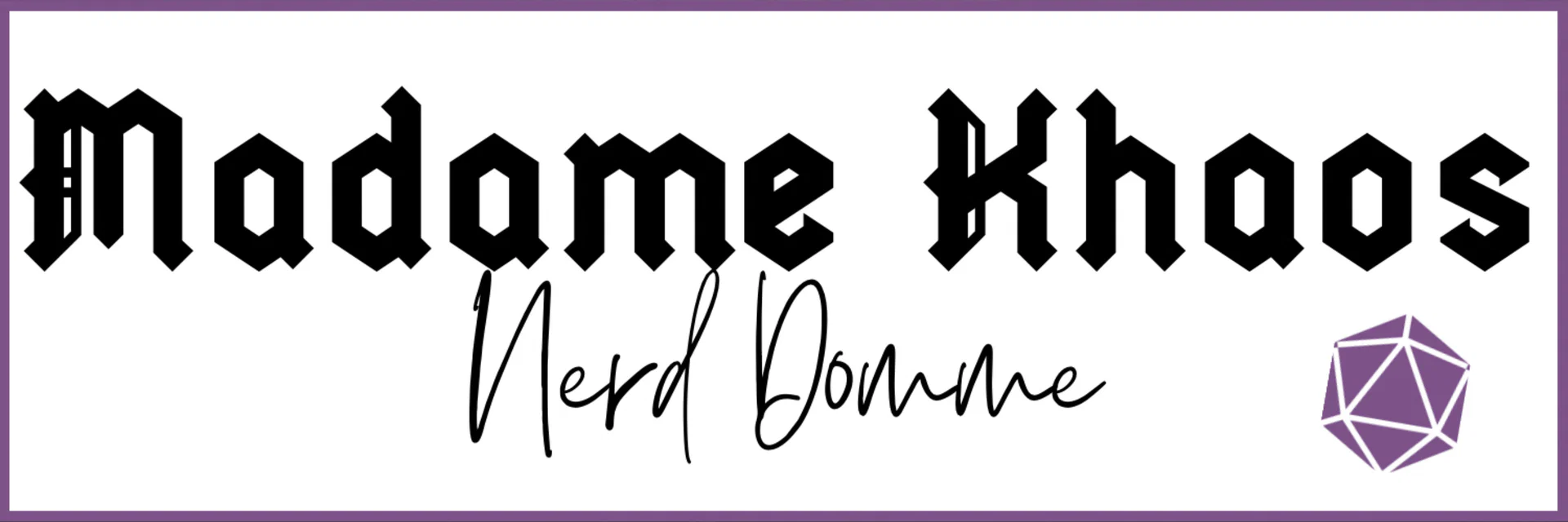 Mistress Khaos ˟ღ Nerd Domme profile banner